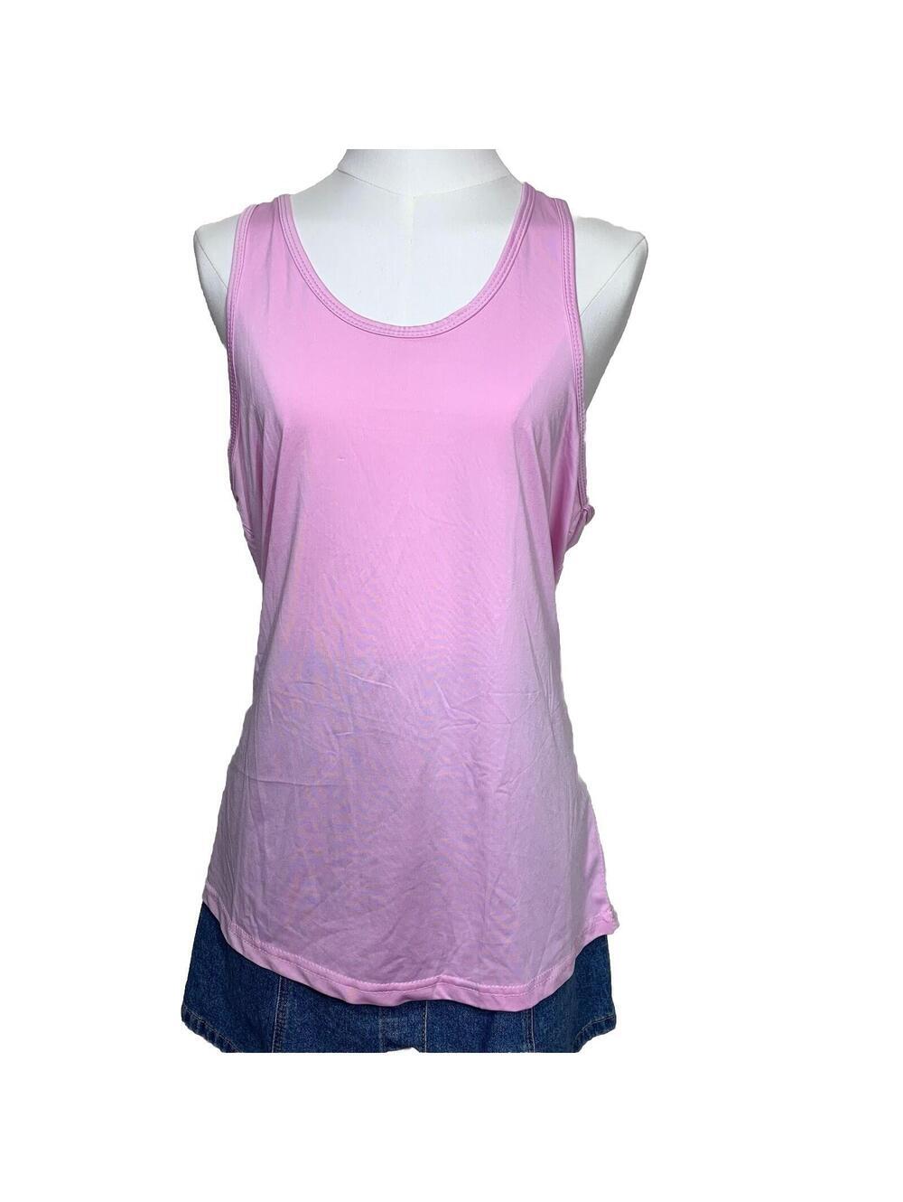 Real Essentials Tank Top Womens XL Pink Racerback Athletic Workout Activewear